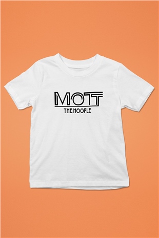 Mott the Hoople Baskılı Beyaz Unisex Çocuk Tişört