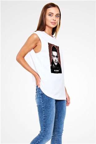 Mr. Robot Beyaz Unisex Kolsuz Tişört