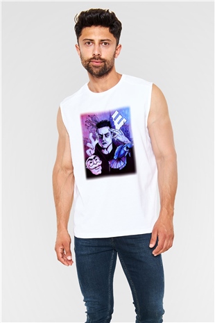 Mr. Robot Beyaz Unisex Kolsuz Tişört