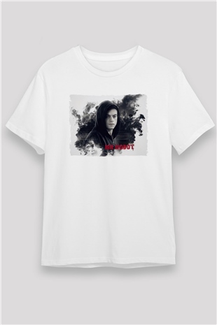 Mr. Robot Beyaz Unisex Tişört T-Shirt