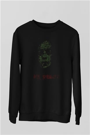 Mr. Robot Siyah Unisex Sweatshirt