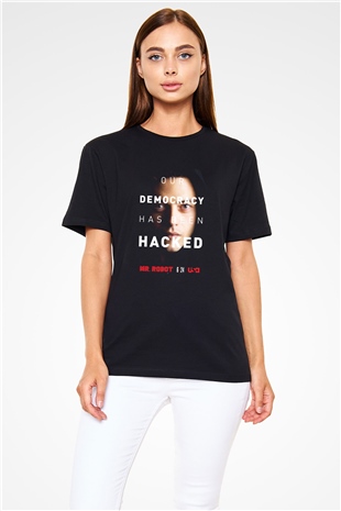 Mr. Robot Siyah Unisex Tişört T-Shirt