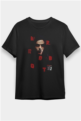 Mr. Robot Siyah Unisex Tişört T-Shirt