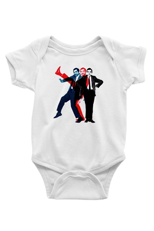 Mr.Bean Beyaz Bebek Body - Zıbın