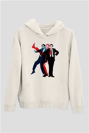 Mr.Bean Beyaz Unisex Hoodie