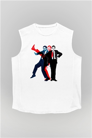 Mr.Bean Beyaz Unisex  Kolsuz Tişört