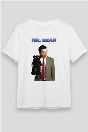 Mr.Bean Beyaz Unisex Tişört