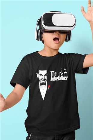 Mr.Bean Siyah Unisex  Çocuk Tişört