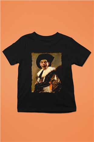 Mr.Bean Siyah Unisex  Çocuk Tişört