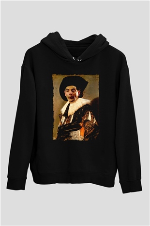 Mr.Bean Siyah Unisex Hoodie