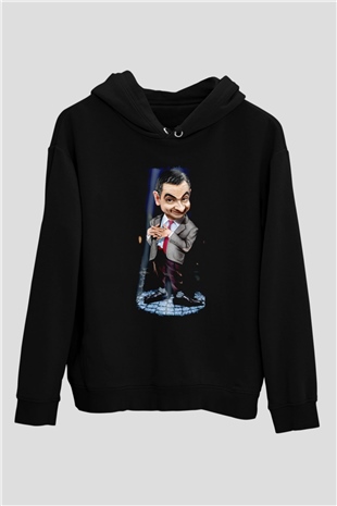 Mr.Bean Siyah Unisex Hoodie
