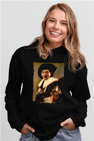 Mr.Bean Siyah Unisex Hoodie