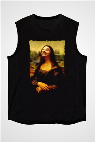 Mr.Bean Siyah Unisex  Kolsuz Tişört