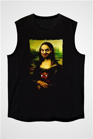 Mr.Bean Siyah Unisex  Kolsuz Tişört