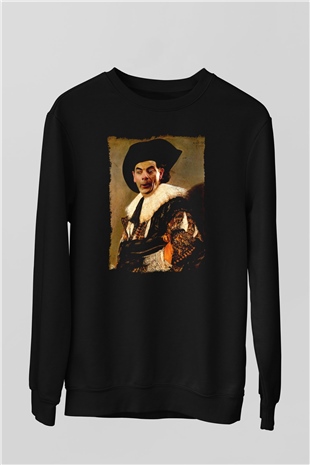 Mr.Bean Siyah Unisex  Sweatshirt