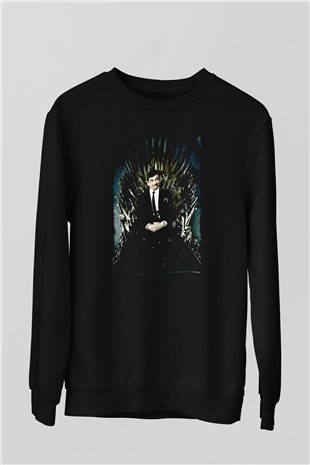 Mr.Bean Siyah Unisex  Sweatshirt