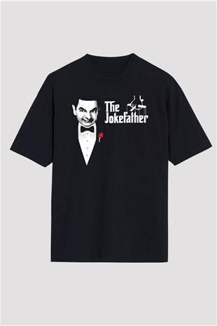 Mr.Bean Siyah Oversize Tişört