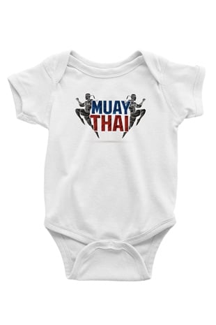 Muay Thai Beyaz Bebek Body - Zıbın