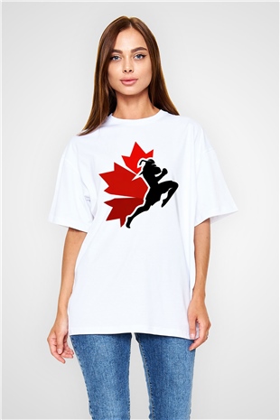 Muay Thai Beyaz Oversize Tişört Oversize T-shirt - TişörtFabrikası