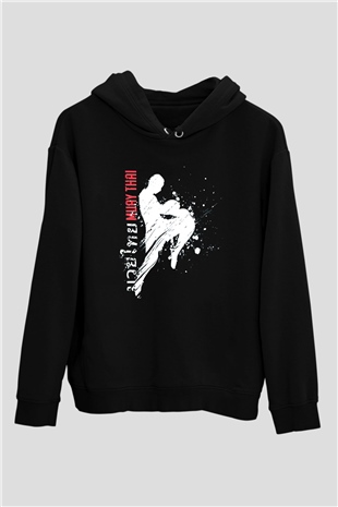 Muay Thai Siyah Unisex Hoodie
