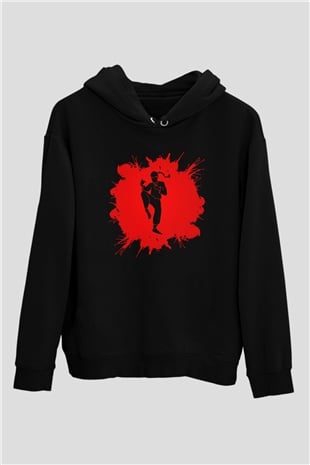 Muay Thai Siyah Unisex Kapüşonlu Sweatshirt