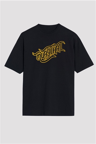 Muay Thai Siyah Unisex Oversize Tişört T-Shirt