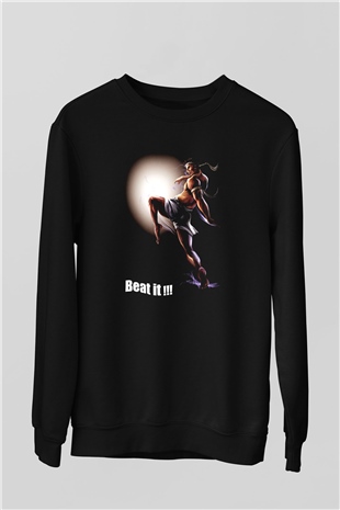 Muay Thai Siyah Unisex Sweatshirt