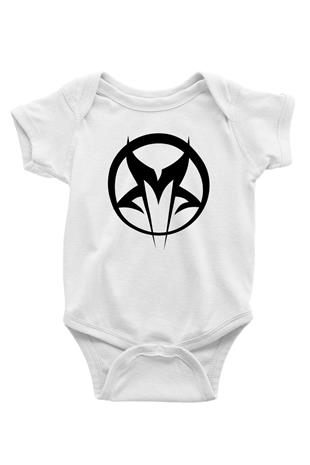 Mudvayne Baskılı Beyaz Unisex Bebek Body - Zıbın
