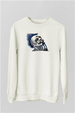 Mudvayne Baskılı Beyaz Unisex Sweatshirt