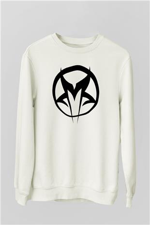 Mudvayne Baskılı Beyaz Unisex Sweatshirt