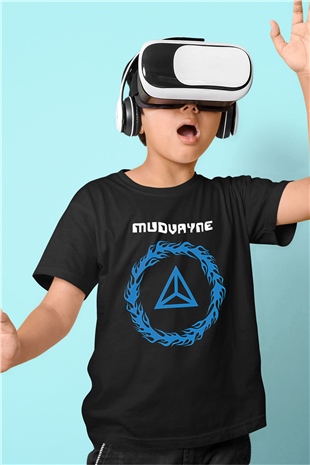 Mudvayne Baskılı Unisex Siyah Çocuk Tişört - Tshirt