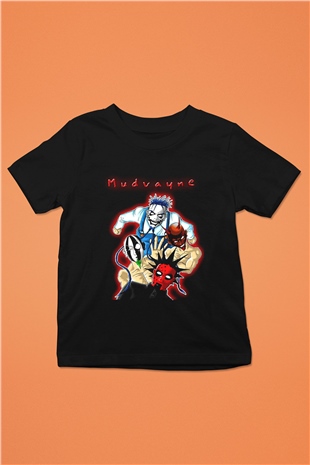 Mudvayne Baskılı Unisex Siyah Çocuk Tişört - Tshirt