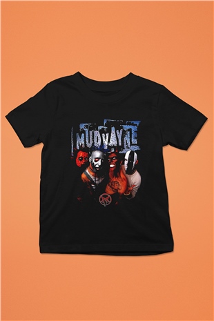 Mudvayne Baskılı Unisex Siyah Çocuk Tişört - Tshirt