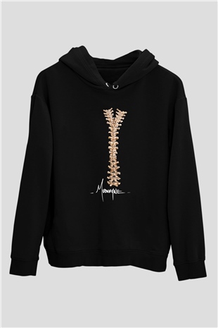Mudvayne Baskılı Unisex Siyah Kapüşonlu Sweatshirt