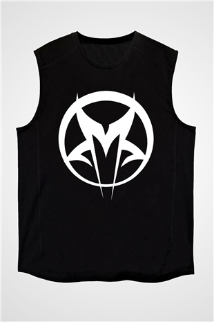 Mudvayne Baskılı Unisex Siyah Kolsuz Tişört - Tshirt