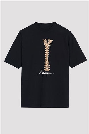 Mudvayne Baskılı Unisex Siyah Oversize Tişört - Tshirt