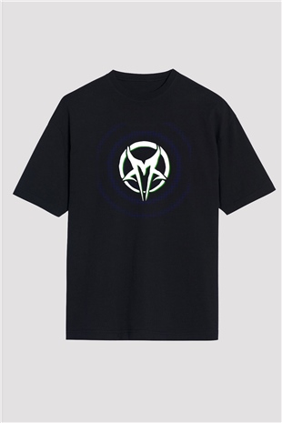Mudvayne Baskılı Unisex Siyah Oversize Tişört - Tshirt