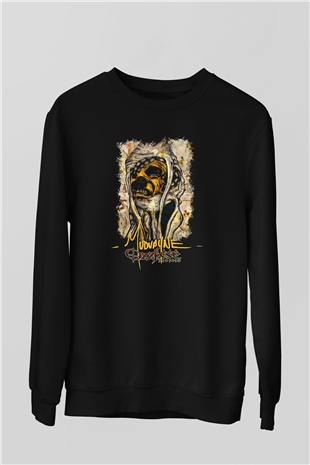 Mudvayne Baskılı Unisex Siyah Sweatshirt