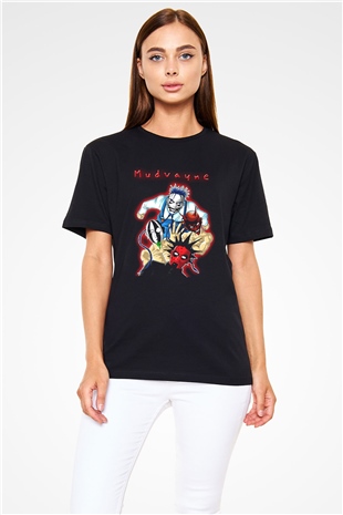 Mudvayne Baskılı Unisex Siyah Tişört - Tshirt