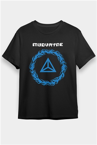 Mudvayne Baskılı Unisex Siyah Tişört - Tshirt