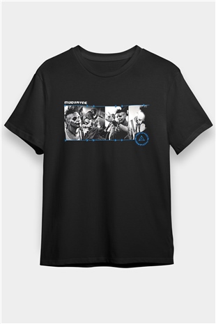 Mudvayne Baskılı Unisex Siyah Tişört - Tshirt