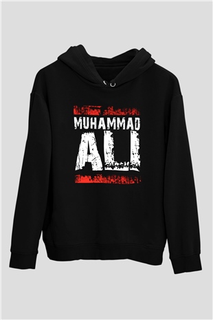 Muhammed Ali Siyah Unisex Hoodie