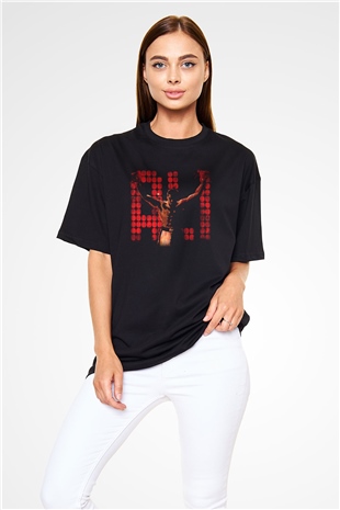 Muhammed Ali Siyah Unisex Oversize Tişört T-Shirt