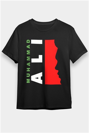 Muhammed Ali Siyah Unisex Tişört T-Shirt - TişörtFabrikası