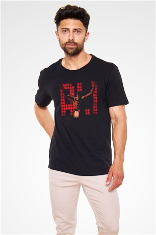 Muhammed Ali Siyah Unisex Tişört T-Shirt - TişörtFabrikası