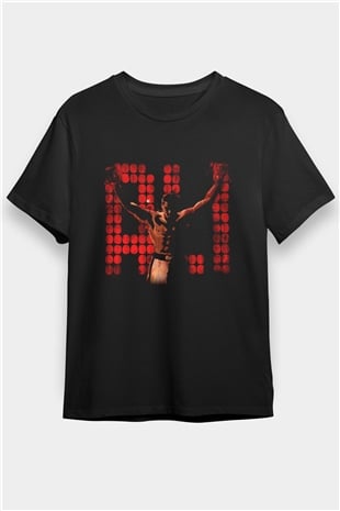 Muhammed Ali Siyah Unisex Tişört T-Shirt - TişörtFabrikası
