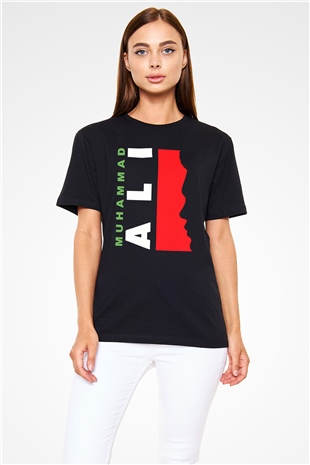 Muhammed Ali Siyah Unisex Tişört T-Shirt - TişörtFabrikası