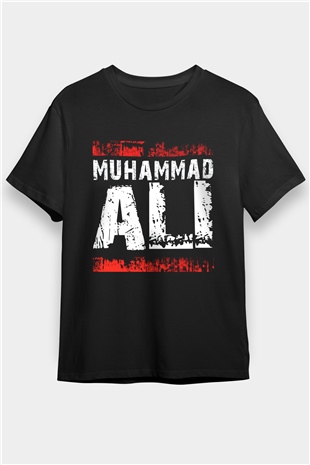 Muhammed Ali Siyah Unisex Tişört T-Shirt - TişörtFabrikası