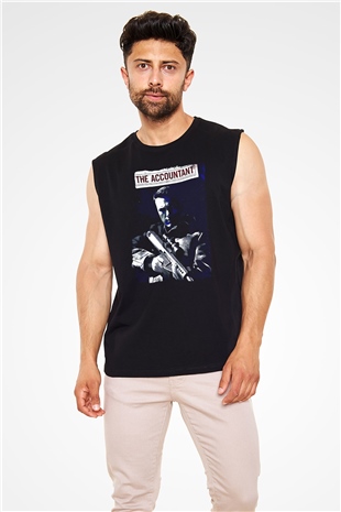 Muhasebeci Siyah Unisex Kolsuz Tişört