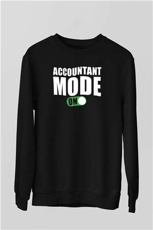 Muhasebeci Siyah Unisex Sweatshirt